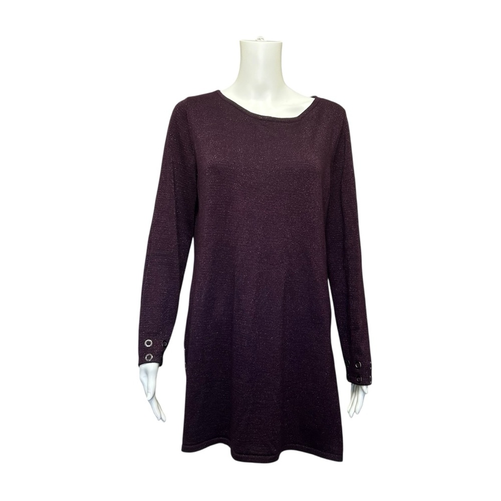 Nygard Sparkling Purple Long Sleeve Tunic Top Size M